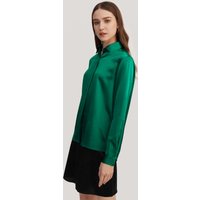 LILYSILK 100% Seidenblusen Damen DE Hautfreundlich Glänzendes Finish Jade Grün XL