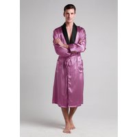 LILYSILK 22 MM Seide Morgenmantel Herren Öko Tex 100 Leicht Und Atmungsaktiv Deutschland Violett XXL