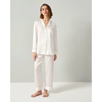 LILYSILK 22MM Seidenpyjama Damen Charmeuse Seide Deutschland Natürliches Weiß S