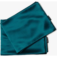 LILYSILK 2er Pack Seiden Kissenbezug Dunkeltürkis Deutschland 100% Seide Komfortabel Und Freundlich Für Allergiker 40X80Cm