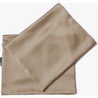 LILYSILK 2er Pack Seide Kissenbezug Taupe DE Charmeuse Seide Die Nachhaltiger Sind Hautfreundlich Und Atmungsaktiv Kissenbezüge 40X40Cm