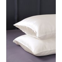 LILYSILK Best Silk Pillowcase mit seitlichem Hotelverschluss Natürliches Weiß 40x80cm DE