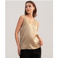 LILYSILK Camisole Seide Hell Kamel Deutschland Charmeuse Seide Ärmelloses Weich Und Gemütlich Trägertop 40