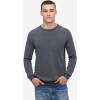 LILYSILK Cashmere Pullover Herren Dunkel Grau DE 100% Kaschmir Mit Rundhalsausschnitt Lange Ärmel Weich Und Gemütlich L