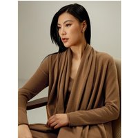 LILYSILK Frauen Jacke Damen Toffee DE 100% Kaschmir Geeignet Für Loungewear Urlaub Und Casual-Looks XS