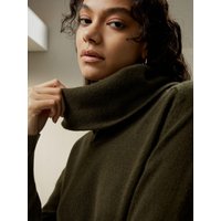 LILYSILK Damenkaschmirpullover 100% Kaschmir Ideal Für Kältere Jahreszeiten Leicht Und Weich Safari Grün S Deutschland