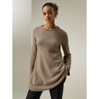 LILYSILK Damen Pullover Für Frauen Beige DE 100% Kaschmir Abnehmbarer Rollkragenpullover Klassischer Stil XS