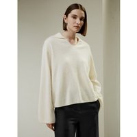 LILYSILK Kaschmirpullover Damen Weiß DE 100% Kaschmir Leicht Und Weich Komfort Trifft Auf Ungewollte Eleganz S