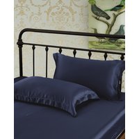 LILYSILK Kissenbezug Seide Dunkel Blau Deutschland 100% Maulbeerseide Die Nachhaltiger Sind Atmungsaktiv Kissenbezüge 40X80Cm