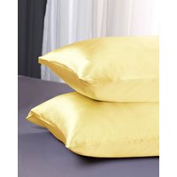 LILYSILK Seide Kissenbezug Gold Deutschland 100% Maulbeerseide Inklusiver Als Reißverschlusstyp Atmungsaktiv Kissenhülle 50X60Cm