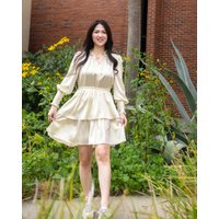 LILYSILK Kleid Aus Seide Lilienweiß Deutschland 100% Seide Elastische Taille Perfekt Für Jeden Anlass 40