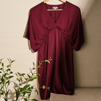 LILYSILK Seidenkleid Ochsenblut Deutschland Hochwertige Dehnbare Seide Halber Ärmel Baumeln Hautfreundlich Und Atmungsaktiv 34