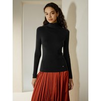 LILYSILK Nahtloser Rollkragenpullover Kaschmir Seide Seidig Und Isolierend Gemütlich & Bequem Schwarz L Deutschland