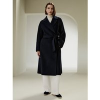 LILYSILK Oberbekleidung Damen Navy Blau DE Klassischer Breiter Reverskragen Eingesetzte Taschen In Den Seitenschlitzen M