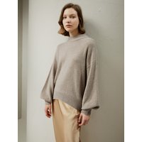 LILYSILK Pullover Wolle Damen Kaschmir Wolle Lockere Passform Leicht Und Weich Kamel L Deutschland