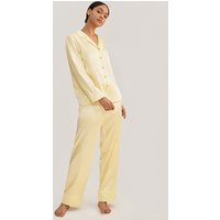 LILYSILK Pyjama Damen Seide Gold DE 100% Seide Klasse 6A Gesund Und Nachhaltig Hygroskopisch S