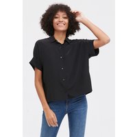 LILYSILK High-End Reine Seidenbluse Sale Schwarz Größe XL