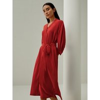 LILYSILK Seide Hemdblusenkleid Damen Scharlach Deutschland Moderne Und Vielseitige Atmungsaktiv Und Weich XS