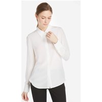 LILYSILK Seiden Bluse Damen Weiß Deutschland 100% Maulbeerseide Leicht Und Falten Beständig Schlicht Und Leicht XL