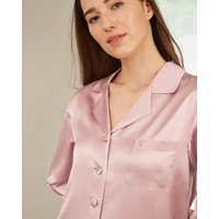 LILYSILK Seiden Pyjama Set Damen Altrosa Deutschland 100% Reine Seide Mit Seide Umwickelte Knöpfe Schlicht Und Leicht XS