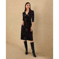 LILYSILK Seiden Wickelkleid Louisville-Druck Deutschland Charmeuse Seide Ultra-Feminin Und Schick Gemütlich Und Bequem S