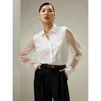 LILYSILK Seidenhemden Damen Papyrusweiß Deutschland Moderner Stil Eleganz Und Femininem Flair XS