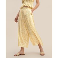 LILYSILK Seidenhose Damen Schattendruck DE Charmeuse Seide Mit Schattenmustern Weich Und Gemütlich XS