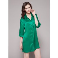 LILYSILK Seidennachthemd Damen Jade Grün Deutschland 100% Seide Herrlich Weiche Super Weich L