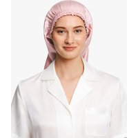 LILYSILK Super Weich Elegante Seide Nachthaube Deutschland Altrosa