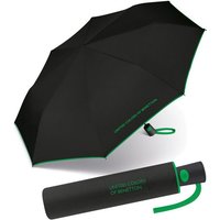 United Colors of Benetton Taschenregenschirm schöner Damen-Regenschirm mit Auf-Automatik