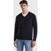 United Colors of Benetton V-Ausschnitt-Pullover