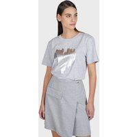 MARC AUREL T-Shirt mit Metallic Herz Print