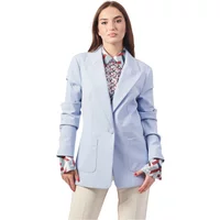 Blaue Crepe Blazer Jacke Damen Guess