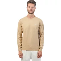 Beige Crewneck Wool Sweater Guess