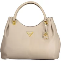 Beige Polyethylen Handtasche Guess