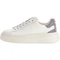 Weiße Leder-Sneakers mit Nieten Guess