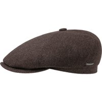 Reid 6 Panel Flatcap by Stetson