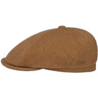 Reid 6 Panel Flatcap by Stetson