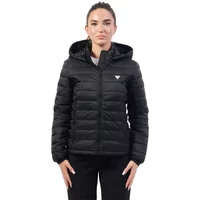 Schwarze Nylon Recycelte Ozean Puffer Jacke Guess