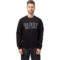 Schwarzer Crewneck Pullover Guess