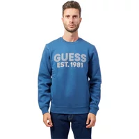 Blauer Rundhalspullover Guess