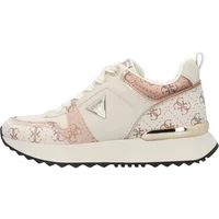 Weiße Eco-Leder Sneakers mit laminiertem Einsatz Guess