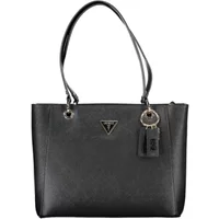 Schwarze Schultertasche mit Mehreren Taschen Guess