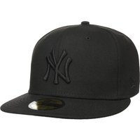 59Fifty Black on Black Yankees Cap by New Era