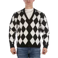 Go Avery Diamond Cardigan Weiss Schwarz Guess