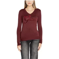 Bordeaux V-Ausschnitt Strickwaren Damen Guess