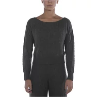 Es Ls Cable Tanya Swtr Grauer Pullover Guess