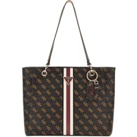 Braune Shopper-Tasche mit Multifunktionstaschen Guess