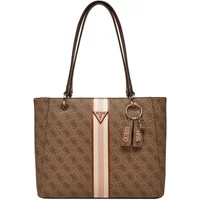 Beige Shopper Tasche mit Goldenen Details Guess