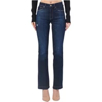 Blaue Bootcut Jeans mit Reißverschluss vorne Guess